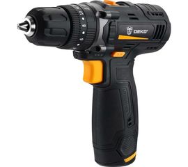 Аккумуляторная дрель-шуруповерт DEKO GCD12DU, 12В, 1x1.5Ач 063-4039 