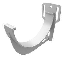 Кронштейн желоба GrandLine slider ПВХ, белый 