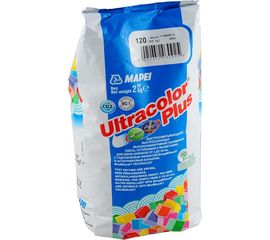Затирка MAPEI ULTRACOLOR PLUS №120 для швов с водоотталкивающим и антигрибковым эффектом, черный 2кг 6652 
