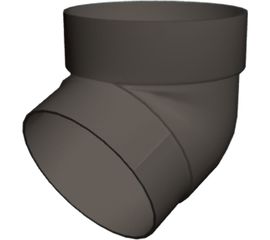 Колено трубы GrandLine 67 градусов, ПВХ, графит RAL 7024 