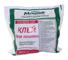Клей для плитки Movatex 2 кг Т02373 
