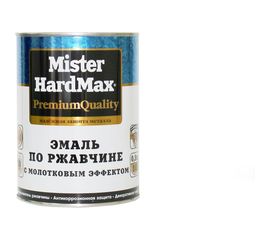 Эмаль по ржавчине с молотковым эффектом HardMax вишневая, банка 0,8 кг 4690417070336 