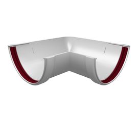 Угол желоба GrandLine 90 градусов, универсальный, ПВХ, белый 