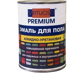 Алкидно-уретановая эмаль для пола VIRTUOSO PREMIUM золотисто-коричневая 0,9кг 11595981 