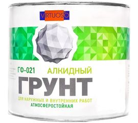 Грунтовка по металлу VIRTUOSO ГФ-021 серая 2,4 кг 11588629 
