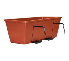 Пластиковый ящик для перил ПРОТЭКТ терракот ЯП-50 Т 