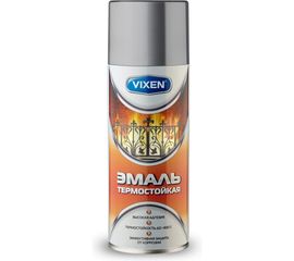 Термостойкая эмаль VIXEN VX-53000 серебристая, аэрозоль, 520 мл 47821 
