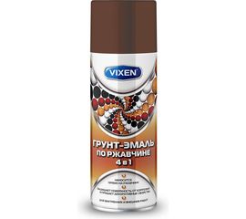 Грунт-эмаль Vixen по ржавчине 4в1 шоколадно-коричневый RAL 8017, 520 мл VX-518017 