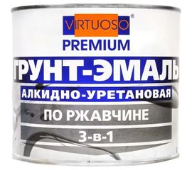 Грунт-эмаль VIRTUOSO PREMIUM 3 в 1 по ржавчине черная 1,9кг 11589280 