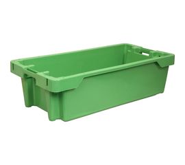Ящик Тара.ру п/э рыбный 800х400х225 сплошной, зеленый 05551 