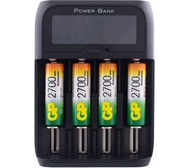 Перезаряжаемые аккумуляторы GP 270AAHC AA 4шт зарядное устройство с USB кабелем 270AAHC/MHSPBA-2CR4 