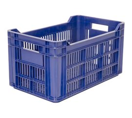 Ящик Тара.ру п/э 500х300х264 с перфорацией, синий 1541 