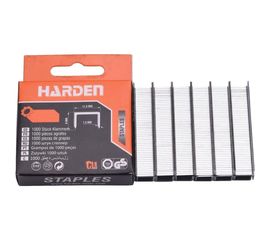 Скобы для степлера HARDEN оцинкованные, тип 140, 1.2x8x11.3 мм, 1000 шт 620828 