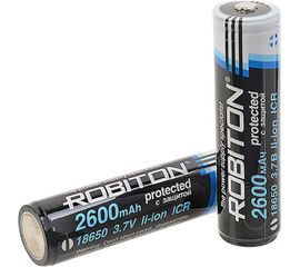 Аккумулятор ROBITON 2.6/Li18650 с защитой bulk 12383 