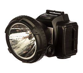 Налобный аккумуляторный фонарь 220В, черный, 0.5Вт LED, 2 режима Ultraflash LED5366 11649 
