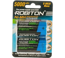 Аккумулятор ROBITON RTU5000MHD BL2 (2шт) 14223 