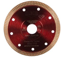 Диск алмазный Ceramic Turbo Slim T-10 (125x1.2x22.23 мм) D.BOR CTS-T-10-0125-022 