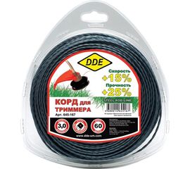 Корд триммерный (3.0 мм; 60 м; витая) DDE 645-167 