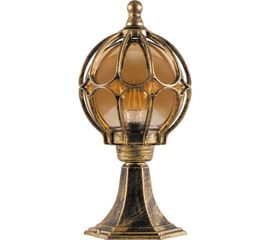 Садово-парковый светильник FERON PL3804 60W 230V E27 220х220х460 мм черное золото, на постамент ОТК 11365 