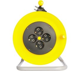 Силовой удлинитель на катушке Inforce К4-Е-40 ПВС 3x1.5 40м 4 розетки 25140 