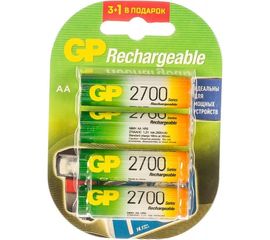 Перезаряжаемые аккумуляторы GP AA 2650 мАч 4 шт 270AAHC3/12CR4 