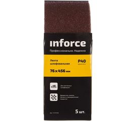 Лента шлифовальная (5 шт; 76х457 мм; P40) Inforce 11-01-042 