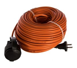 Удлинитель шнур Gigant б/з ПВС 2х0,75 6A 50м IP 44 PE-017 (Россия) 