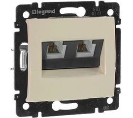 Розетка Legrand, 2XRJ11 слоновая кость VLN 774339 696742 