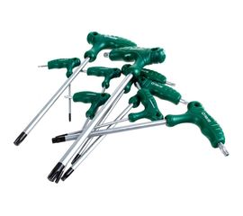 Комплект угловых двухсторонних ключей Jonnesway TORX H10MT09S 