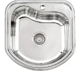 Мойка LEDEME нержавеющая сталь, врезная, 490x480x180 мм, 0.8 мм, выпуск 3 1/2, ГЛЯНЦЕВАЯ L94948 869642 