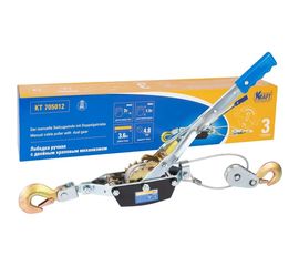 Ручная лебедка с двойным храповым механизмом KRAFT 3 т KT 705012 