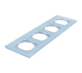 Рамка Nilson Selene 4-ая стекло белый 23WH0094 