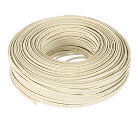 Телефонный кабель REXANT ШТЛП 4 жилы Cu, белый, бухта 100м 01-5101 