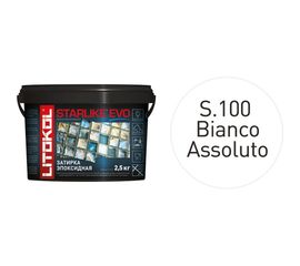 Эпоксидный состав для укладки и затирки мозаики LITOKOL STARLIKE EVO S.100 BIANCO ASSOLUTO 485110003 
