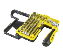 Сменные наконечники и торцевые головки с держателем, 68 шт. TOPEX 39D346 