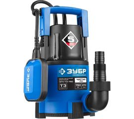 Погружной дренажный насос для чистой воды ЗУБР ПРОФЕССИОНАЛ НПЧ-Т3-750 