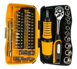 Биты и торцовые головки с трещоткой и воротком 39шт STAYER PROFI 25135-H39 