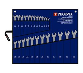 Набор комбинированных ключей THORVIK CWS0025 6-32 мм, 25 предметов 52049 