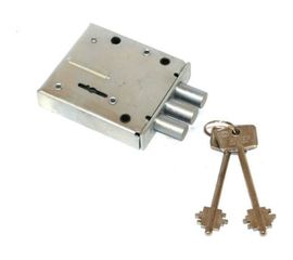 Накладной замок ГЕРИОН БЛОК-2М никел.ключ 9873 