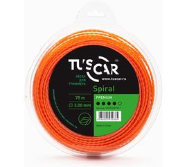 Леска для триммера Spiral, Premium, 3.0 мм, 75 м TUSCAR 10131430-75-1 