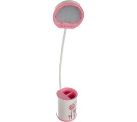 Настольный светильник Лючия L529 Органайзер 4W 5000K розовый 4606400511410 