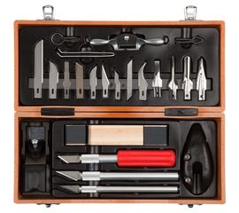 Профессиональные резцы по дереву Зубр Эксперт 23шт. 18377-H23 