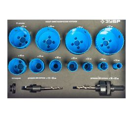 Набор биметаллических коронок ЭКСПЕРТ (13 предметов) Зубр 29531-H11 