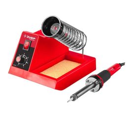 Паяльная станция ЗУБР МАСТЕР аналоговая, диапазон 100-450C, 48Вт 55332 