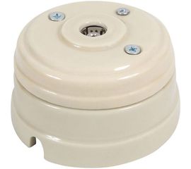 TV розетка МЕЗОНИНЪ оконечная, цвет - слоновая кость GE70321-02 