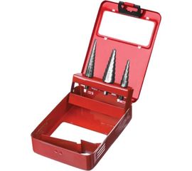 Набор ступенчатых сверл по сталям и цветным металлам МАСТЕР (3 шт; HSS) Зубр 29665-4-30-H3 