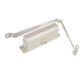 Дверной доводчик ЗУБР ПРОФЕССИОНАЛ для дверей массой до 80 кг, цвет белый 37911-80 