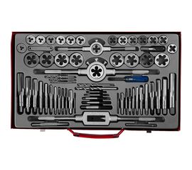 Набор метчиков и плашек Зубр МАСТЕР сталь 9ХС, 65 предметов 28118-H65_z01 