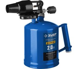 Профессиональная паяльная лампа Зубр ВУЛКАН со стальным эжектором 2,0 л 40652-2.0_z02 