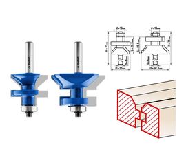 Набор фрез для вагонки (2 шт; хвостовик 8 мм) Зубр 28770-50-H2 